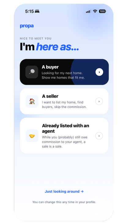 Choose profile